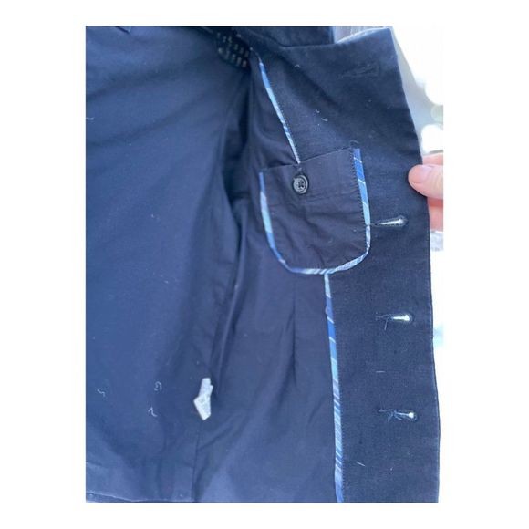 Baby Gap Navy Blue Linen Blend Blazer Sport Coat Sz 18/24M - Picture 5 of 13